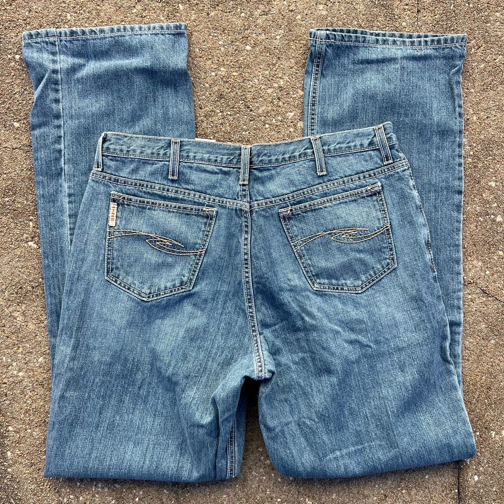 Cinch 38x38 Dooley Light Stone Wash Boot Cut Jeans MB93034007 Mid Rise Relaxed